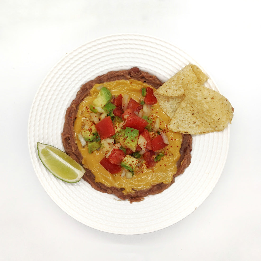 Cheesy Mexican Layer Dip (vegan, gluten-free)